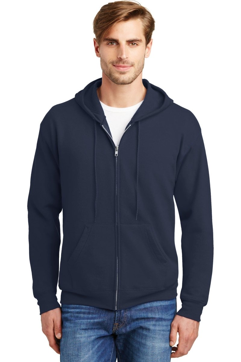 HanesÂ® - EcoSmartÂ® Full-Zip Hooded Sweatshirt. P180 - uslegacypromotions