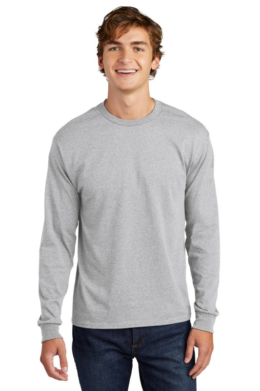 HanesÂ® Essential-T 100% Cotton Long Sleeve T-Shirt 5286 - uslegacypromotions