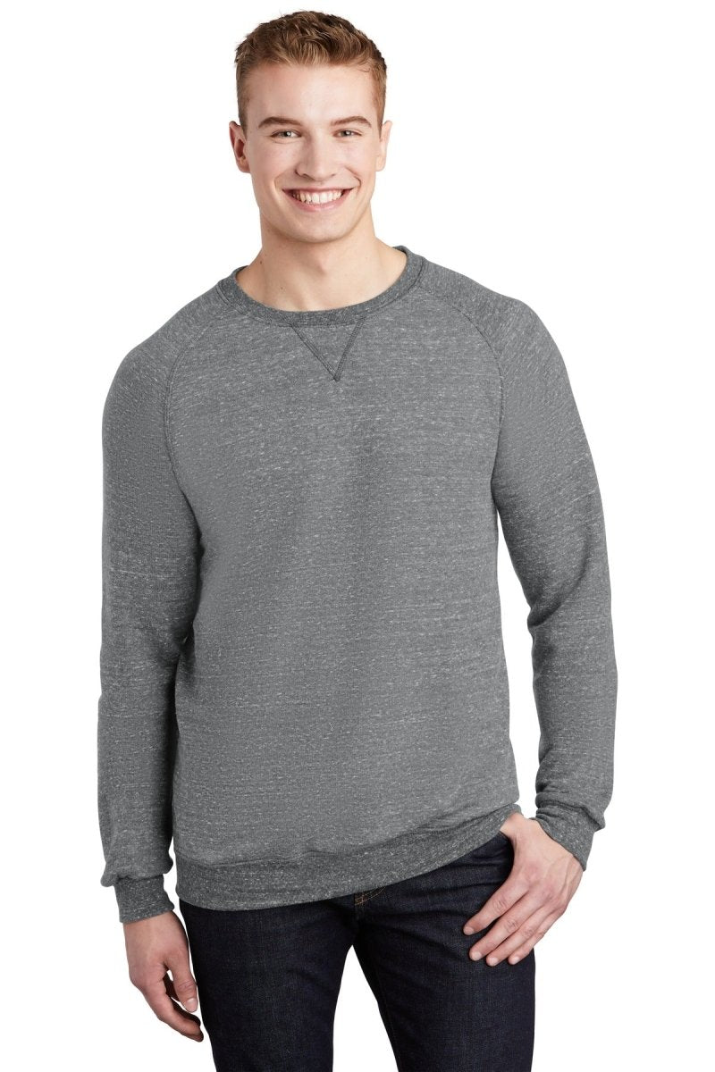 Jerzees Â® Snow Heather French Terry Raglan Crew 91M - uslegacypromotions