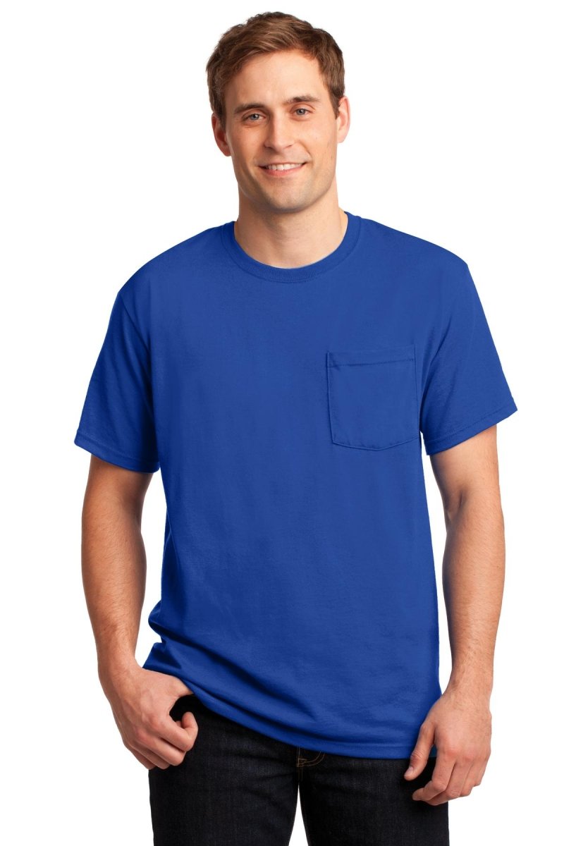 JerzeesÂ® - Dri-PowerÂ® 50/50 Cotton/Poly Pocket T-Shirt. 29MP - uslegacypromotions