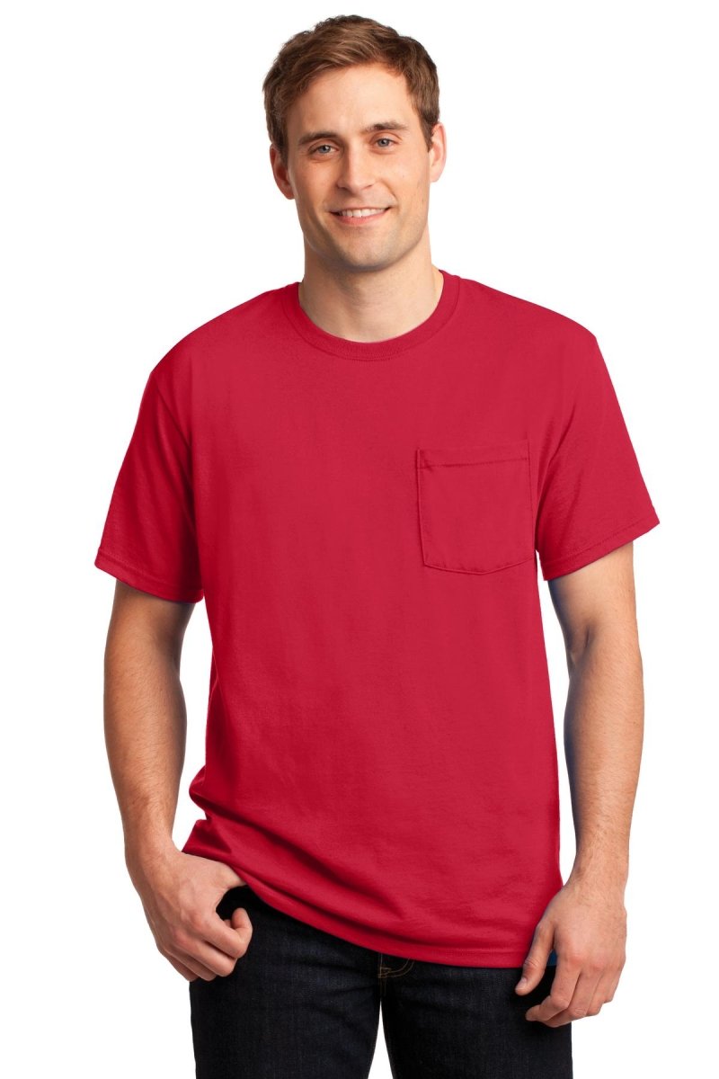 JerzeesÂ® - Dri-PowerÂ® 50/50 Cotton/Poly Pocket T-Shirt. 29MP - uslegacypromotions