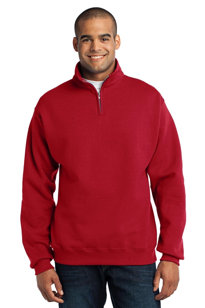 JerzeesÂ® - NuBlendÂ® 1/4-Zip Cadet Collar Sweatshirt. 995M - uslegacypromotions