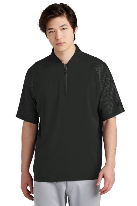 New Era Â® Cage Short Sleeve 1/4-Zip Jacket. NEA600 - uslegacypromotions