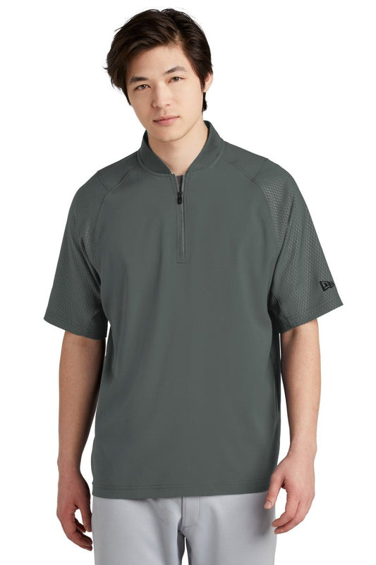 New Era Â® Cage Short Sleeve 1/4-Zip Jacket. NEA600 - uslegacypromotions