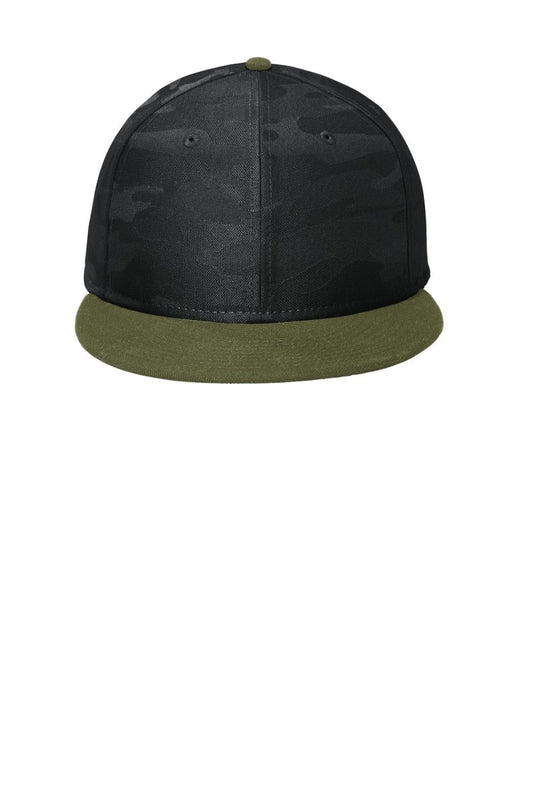 New Era Â® Camo Flat Bill Snapback Cap NE407 - uslegacypromotions