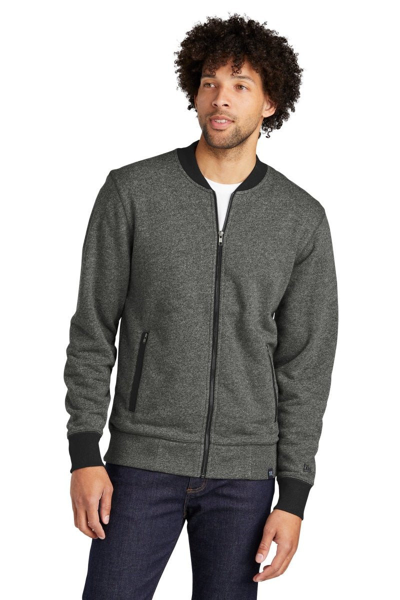 New Era Â® French Terry Baseball Full-Zip. NEA503 - uslegacypromotions