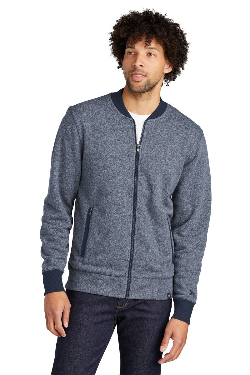 New Era Â® French Terry Baseball Full-Zip. NEA503 - uslegacypromotions