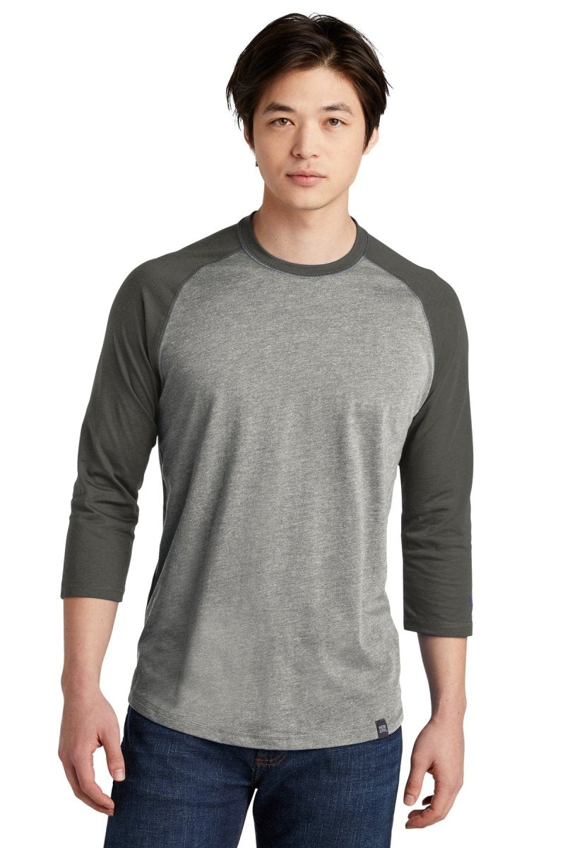 New Era Â® Heritage Blend 3/4-Sleeve Baseball Raglan Tee. NEA104 - uslegacypromotions