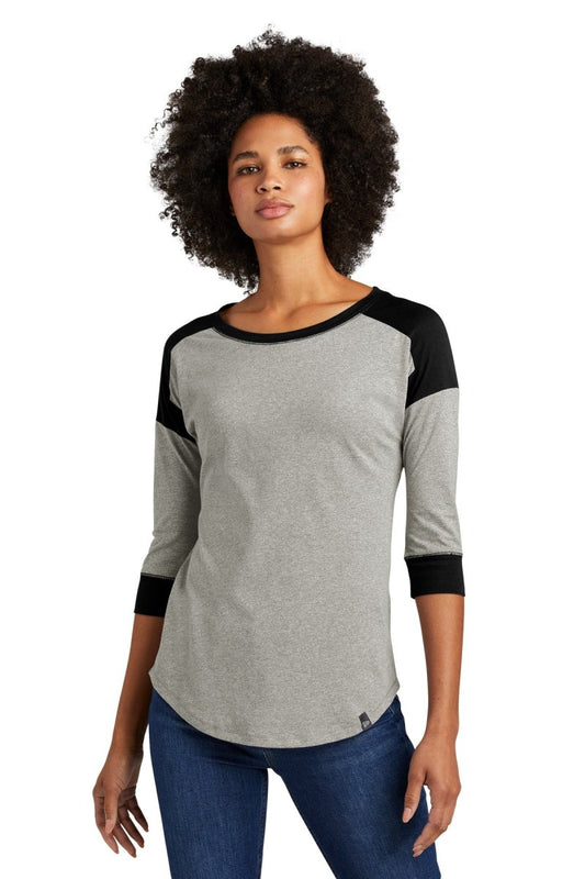 New Era Â® Ladies Heritage Blend 3/4-Sleeve Baseball Raglan Tee. LNEA104 - uslegacypromotions