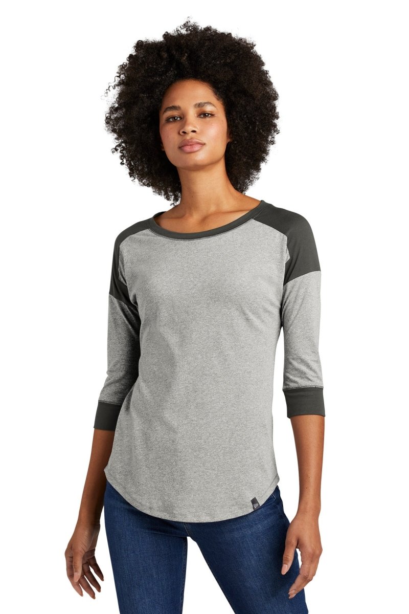 New Era Â® Ladies Heritage Blend 3/4-Sleeve Baseball Raglan Tee. LNEA104 - uslegacypromotions