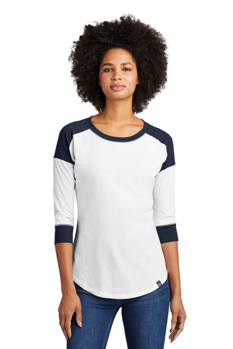 New Era Â® Ladies Heritage Blend 3/4-Sleeve Baseball Raglan Tee. LNEA104 - uslegacypromotions