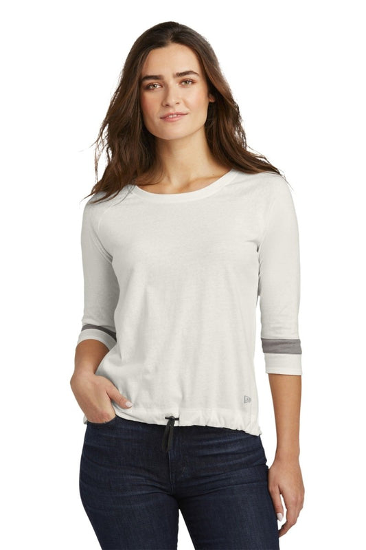 New Era Â® Ladies Tri-Blend 3/4-Sleeve Tee LNEA136 - uslegacypromotions