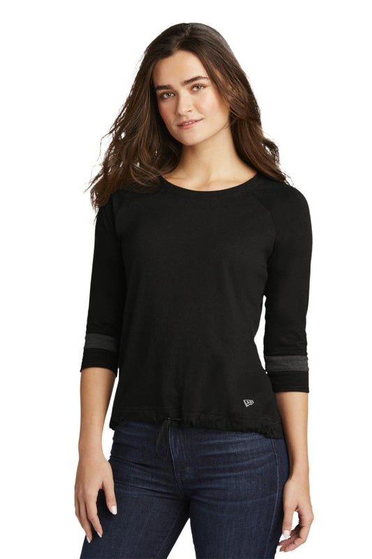 New Era Â® Ladies Tri-Blend 3/4-Sleeve Tee LNEA136 - uslegacypromotions