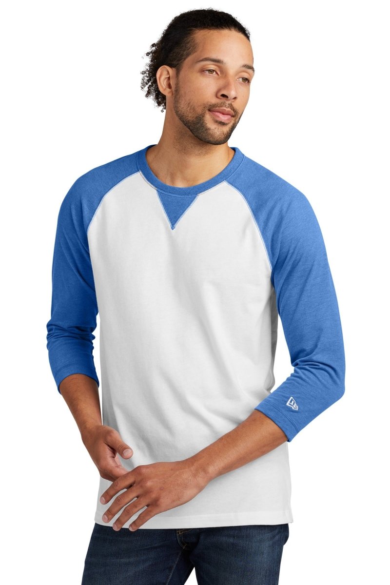 New Era Â® Sueded Cotton Blend 3/4-Sleeve Baseball Raglan Tee. NEA121 - uslegacypromotions