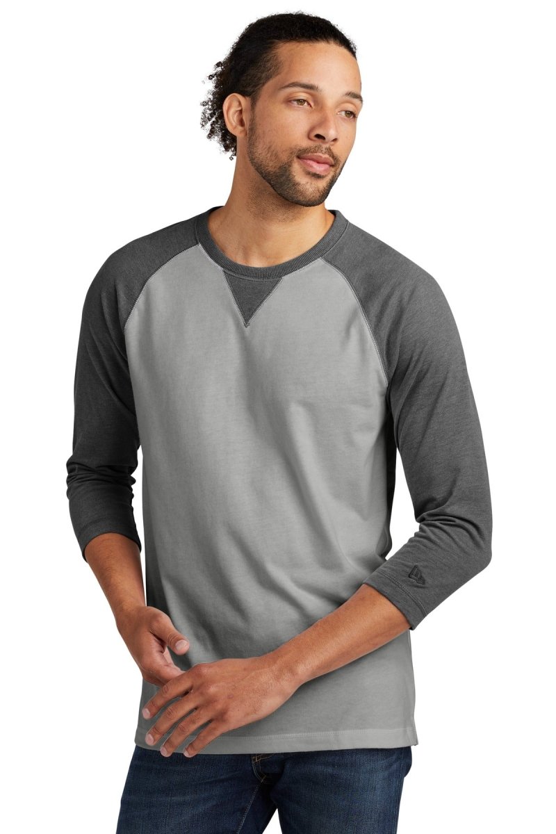 New Era Â® Sueded Cotton Blend 3/4-Sleeve Baseball Raglan Tee. NEA121 - uslegacypromotions