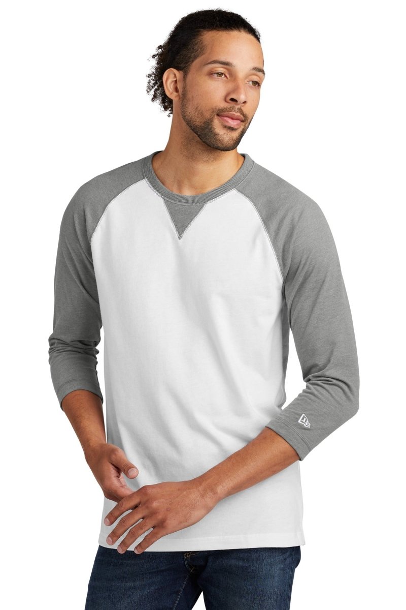 New Era Â® Sueded Cotton Blend 3/4-Sleeve Baseball Raglan Tee. NEA121 - uslegacypromotions