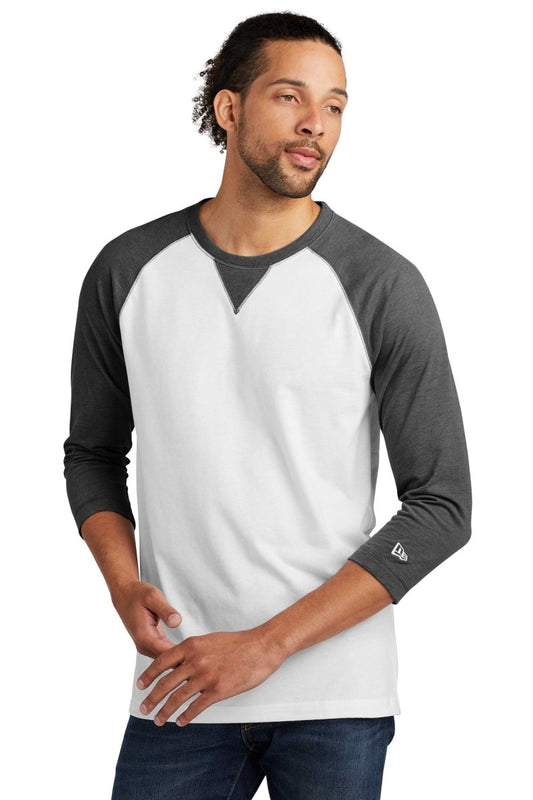 New Era Â® Sueded Cotton Blend 3/4-Sleeve Baseball Raglan Tee. NEA121 - uslegacypromotions