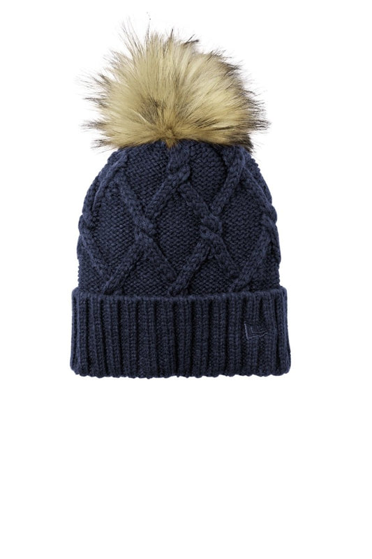 New EraÂ® Faux Fur Pom Beanie NE911 - uslegacypromotions