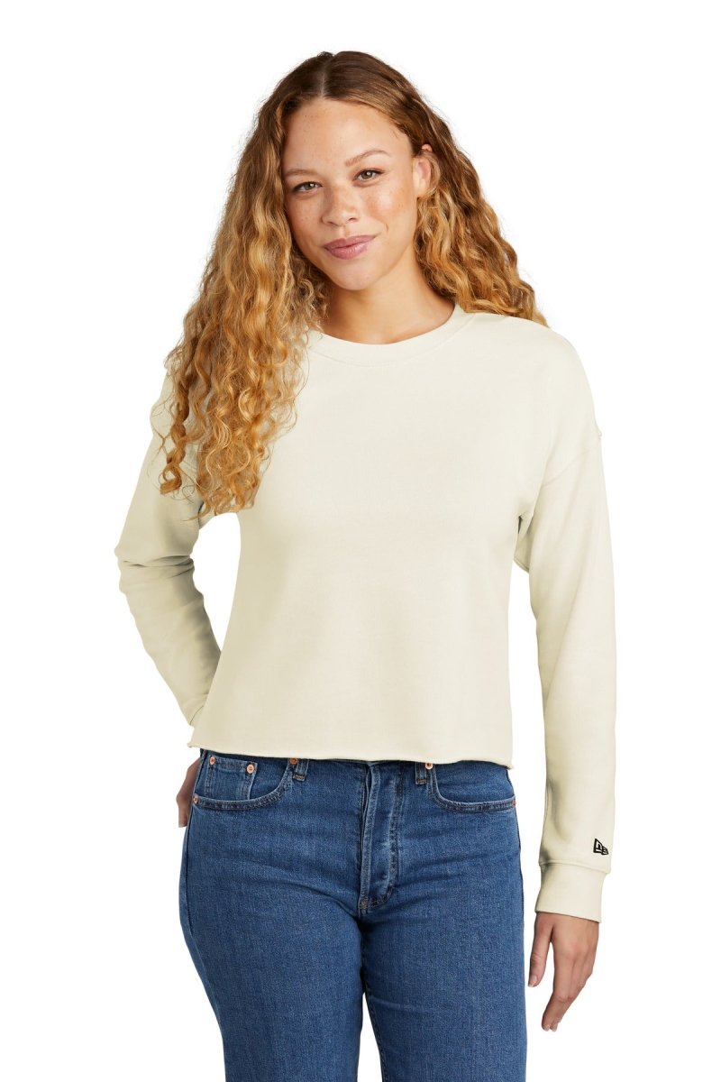 New EraÂ® Ladies Tri-Blend Fleece Crop Crew LNEA514 - uslegacypromotions