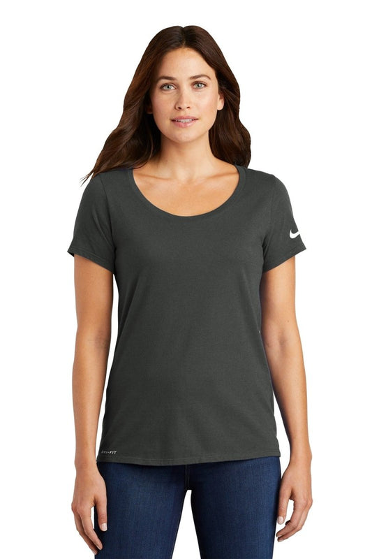 Nike Ladies Dri-FIT Cotton/Poly Scoop Neck Tee. NKBQ5234 - uslegacypromotions