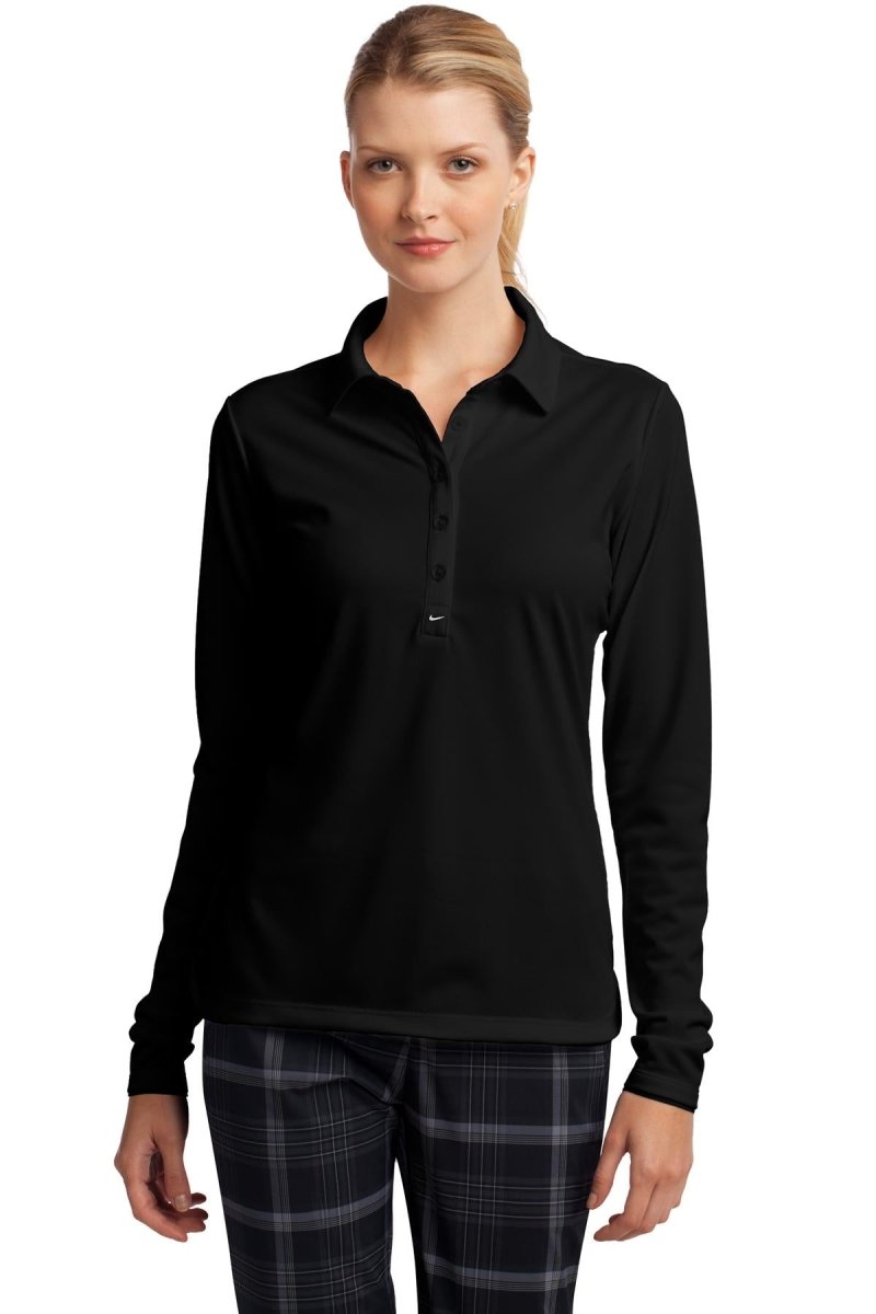 Nike Ladies Long Sleeve Dri-FIT Stretch Tech Polo. 545322 - uslegacypromotions