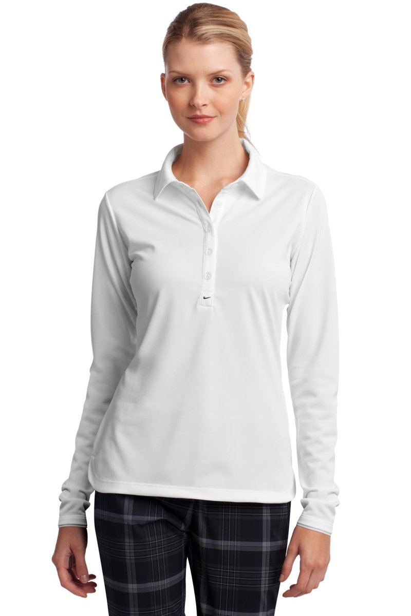 Nike Ladies Long Sleeve Dri-FIT Stretch Tech Polo. 545322 - uslegacypromotions