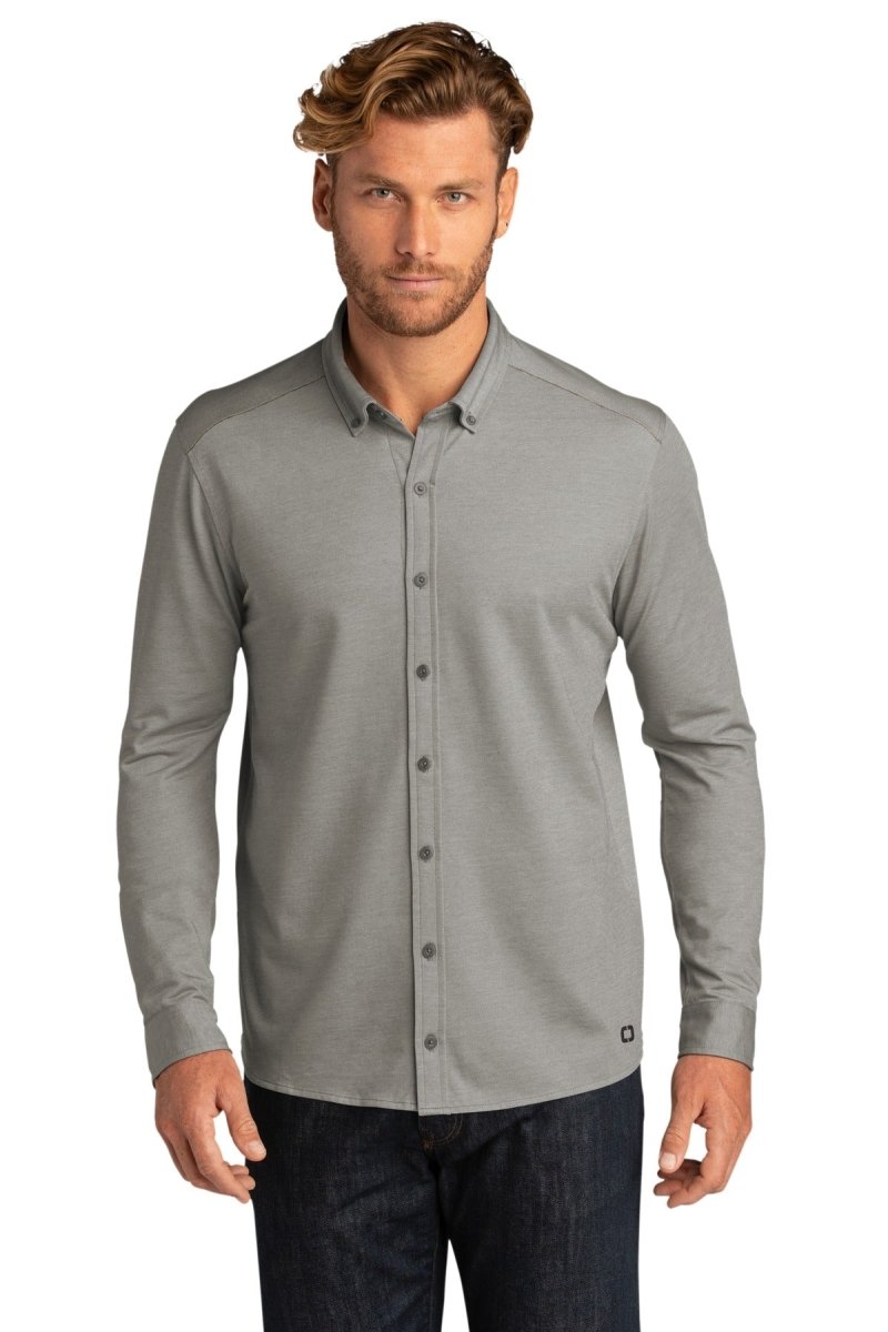 OGIO Â® Code Stretch Long Sleeve Button-Up. OG145 - uslegacypromotions