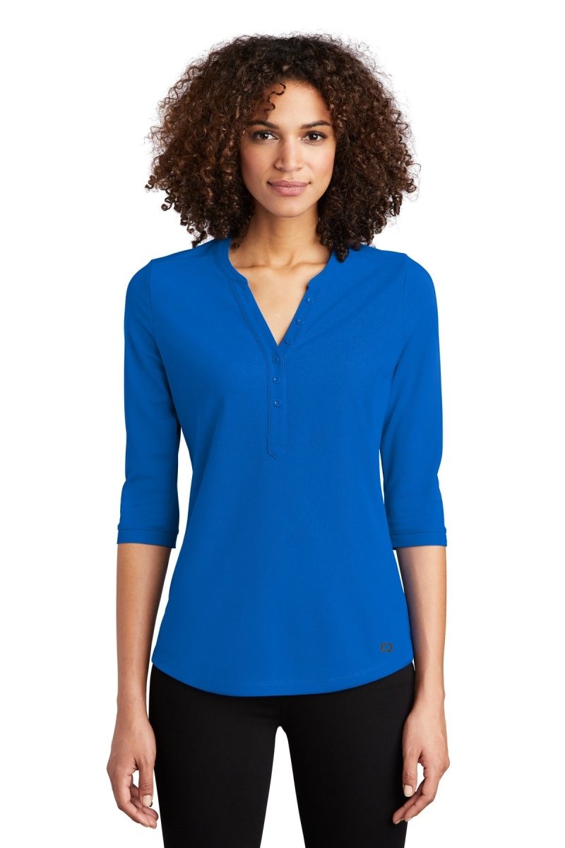 OGIO Â® Ladies Jewel Henley LOG104 - uslegacypromotions