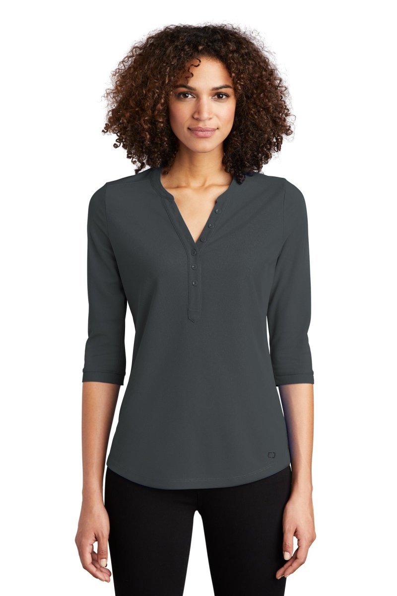 OGIO Â® Ladies Jewel Henley LOG104 - uslegacypromotions