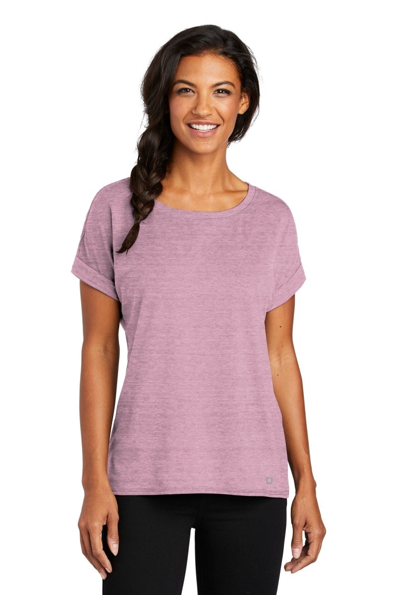 OGIO ® Ladies Luuma Cuffed Short Sleeve. LOG800 - uslegacypromotions