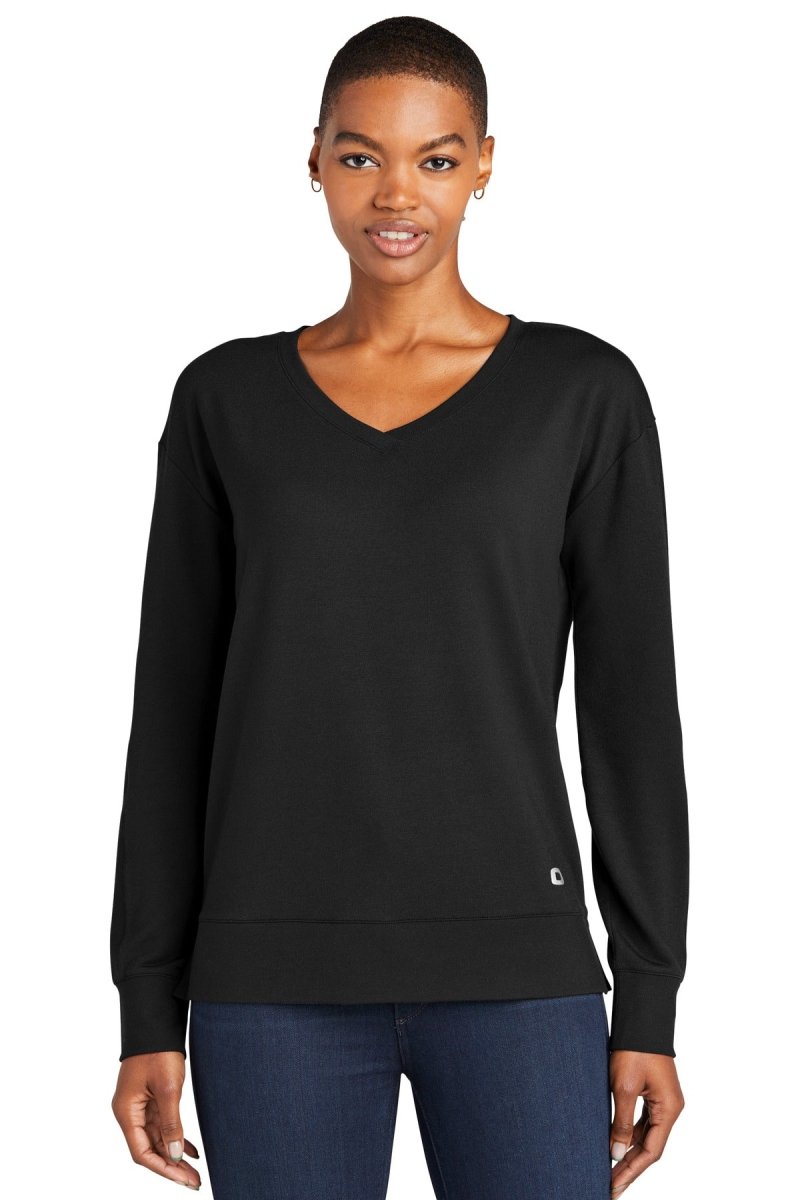 OGIOÂ® Ladies Luuma Flex Long Sleeve V-Neck LOG825 - uslegacypromotions