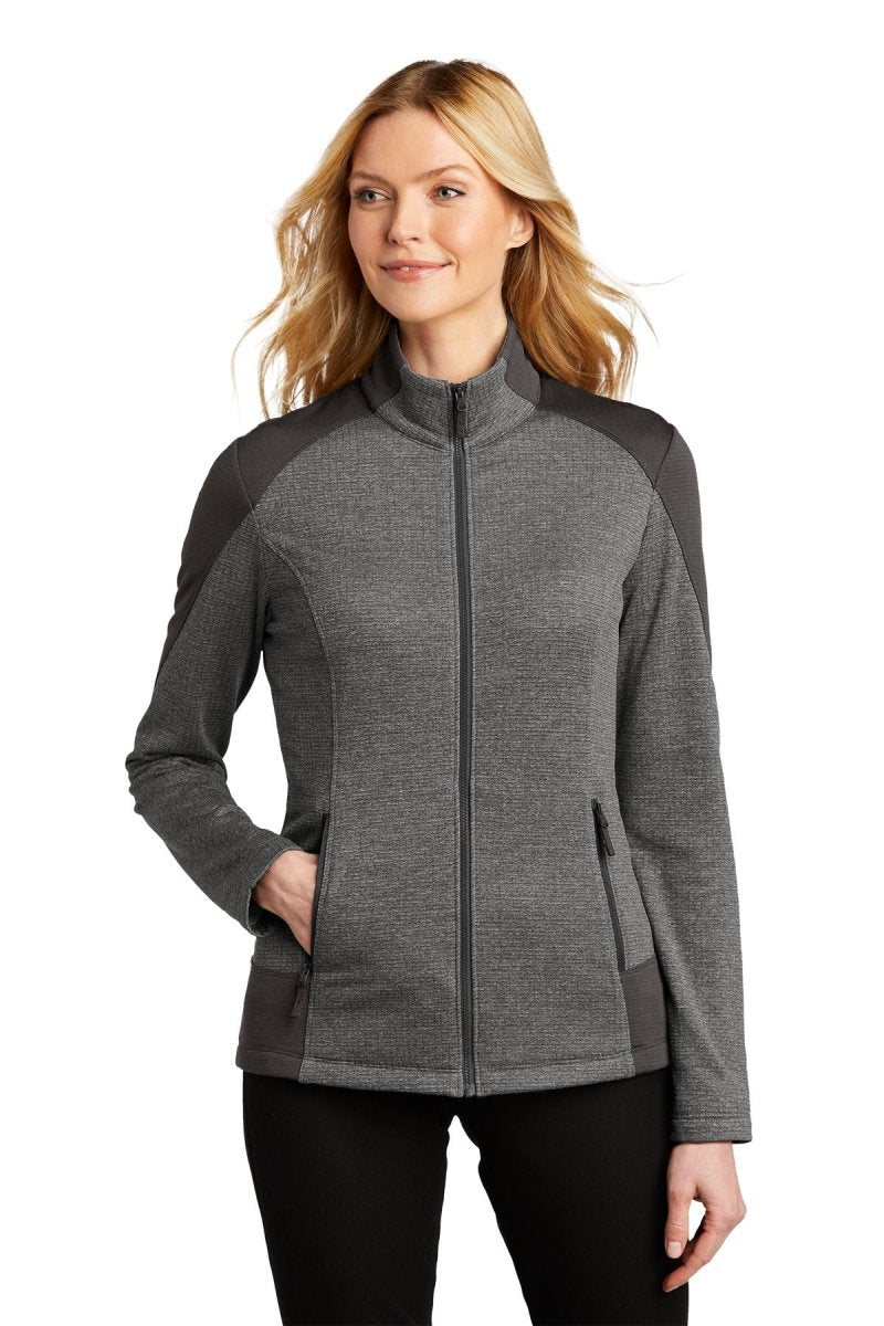 Port Authority Â® Ladies Grid Fleece Jacket. L239 - uslegacypromotions