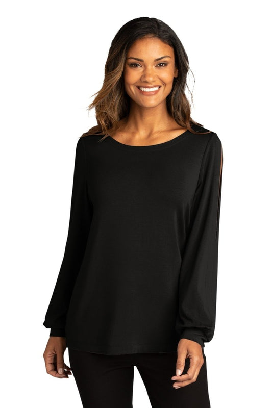 Port Authority Â® Ladies Luxe Knit Jewel Neck Top. LK5600 - uslegacypromotions