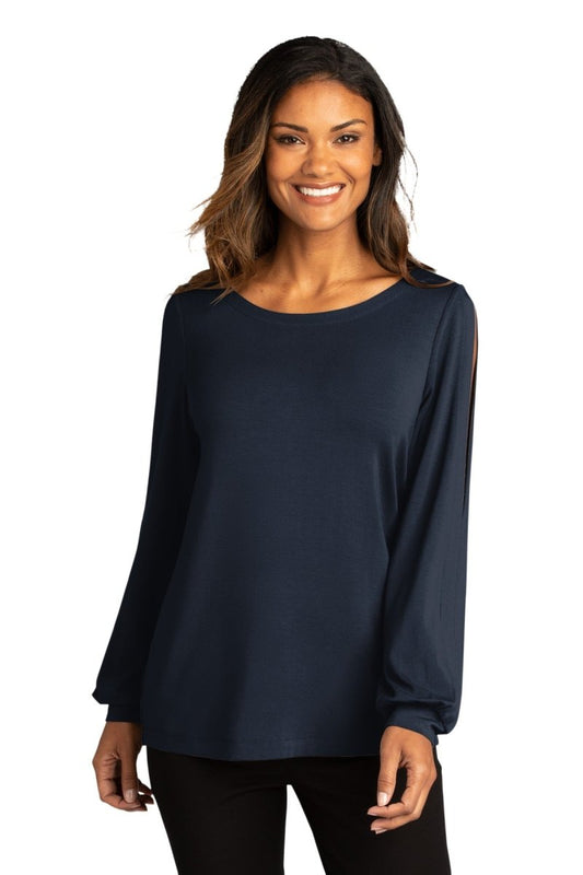 Port Authority Â® Ladies Luxe Knit Jewel Neck Top. LK5600 - uslegacypromotions