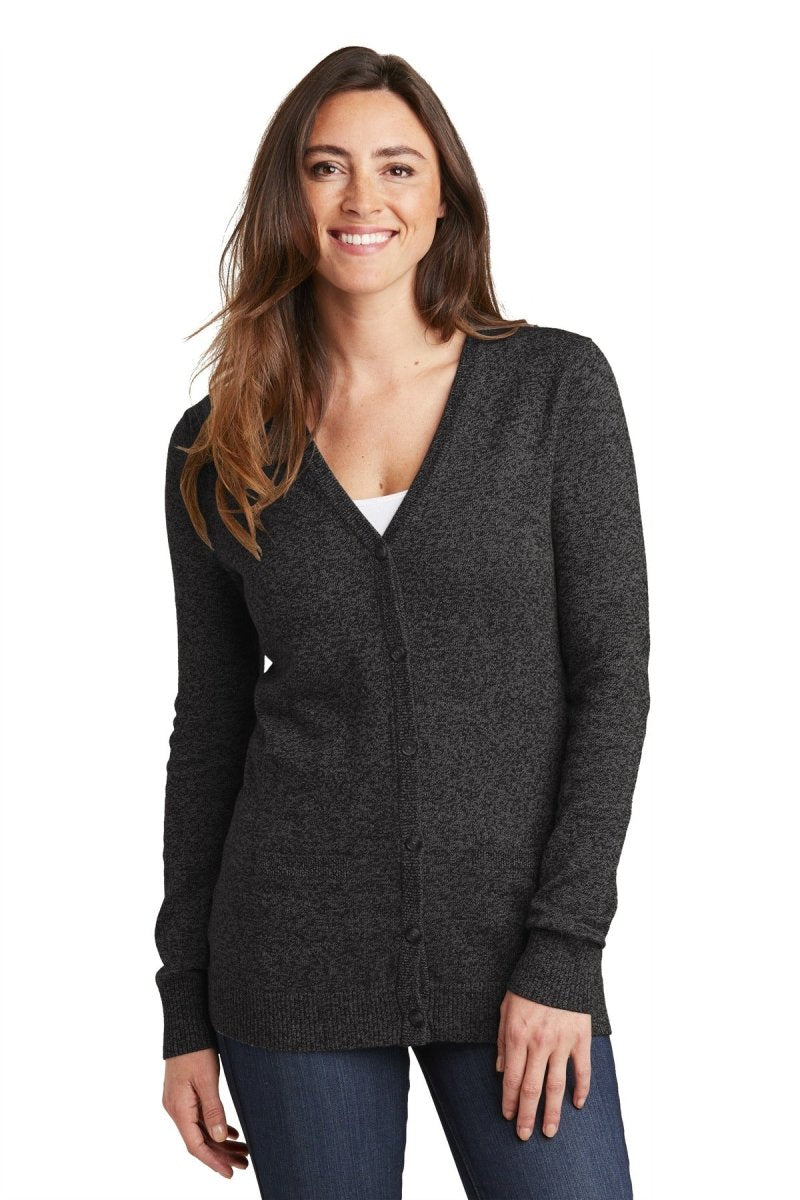 Port Authority Â® Ladies Marled Cardigan Sweater. LSW415 - uslegacypromotions