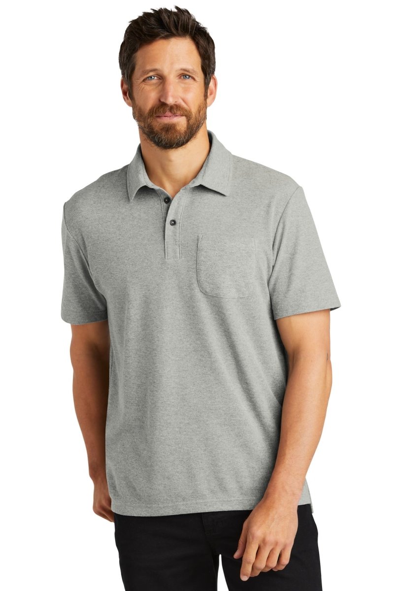 Port AuthorityÂ® C-FREEÂ® Cotton Blend Pique Pocket Polo K868 - uslegacypromotions