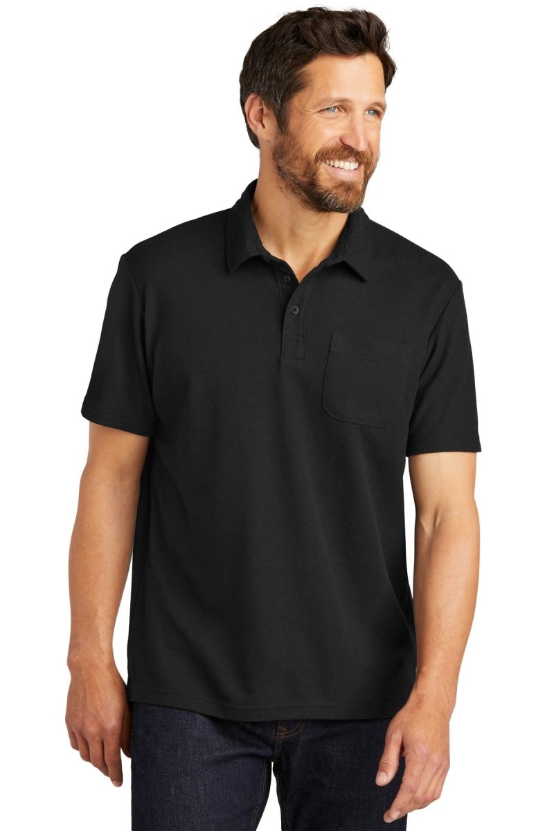 Port AuthorityÂ® C-FREEÂ® Cotton Blend Pique Pocket Polo K868 - uslegacypromotions