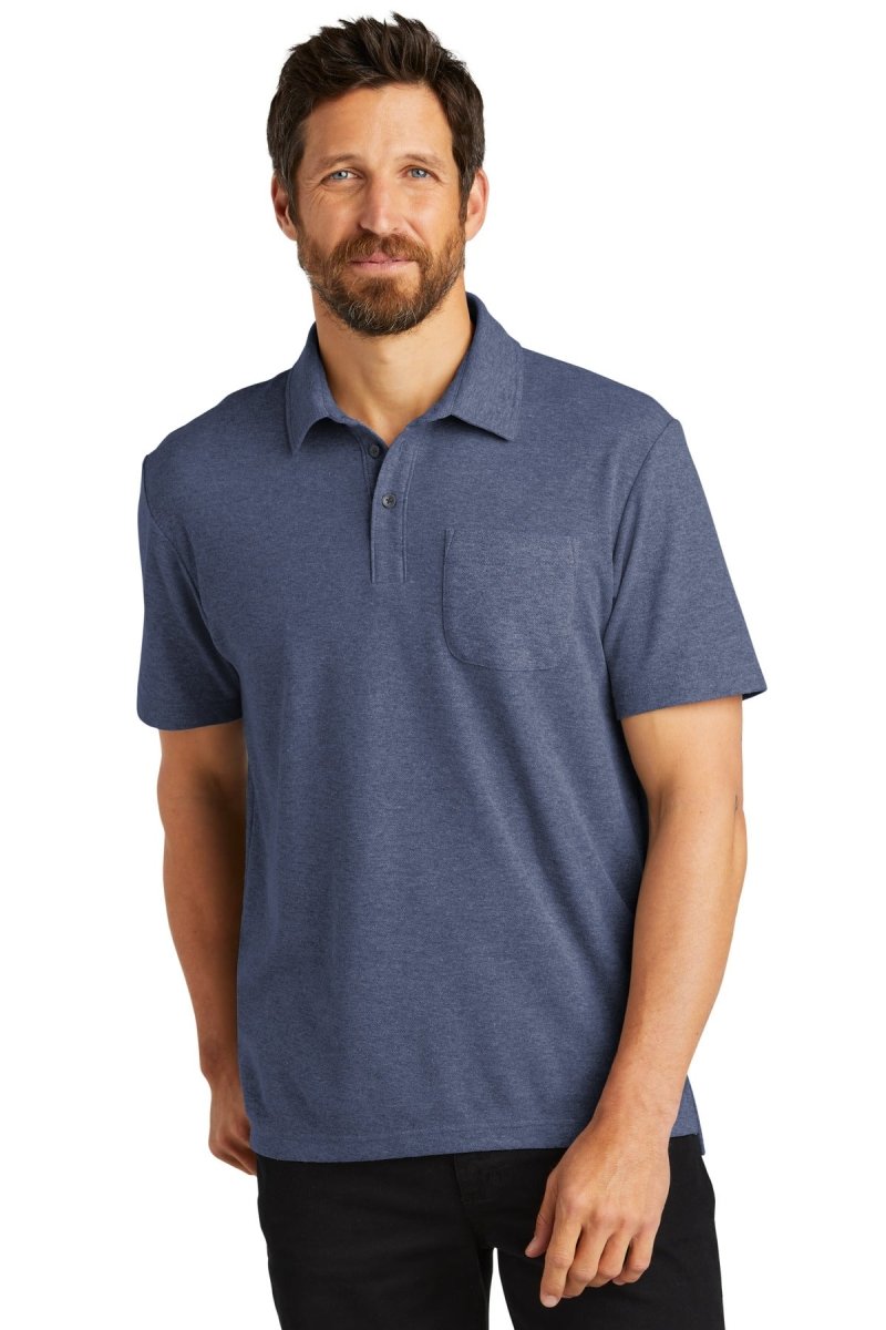 Port AuthorityÂ® C-FREEÂ® Cotton Blend Pique Pocket Polo K868 - uslegacypromotions