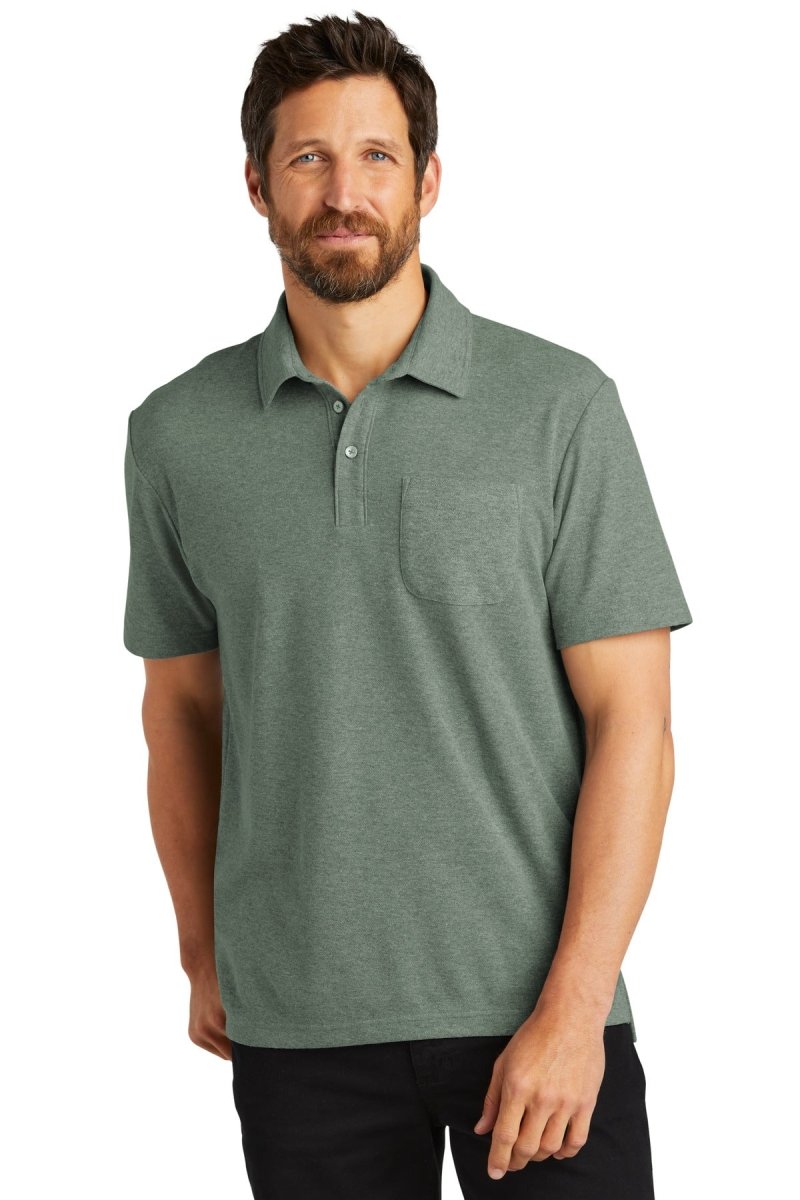 Port AuthorityÂ® C-FREEÂ® Cotton Blend Pique Pocket Polo K868 - uslegacypromotions