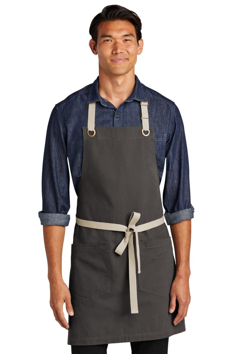 Port AuthorityÂ® Canvas Full-Length Two-Pocket Apron A815 - uslegacypromotions