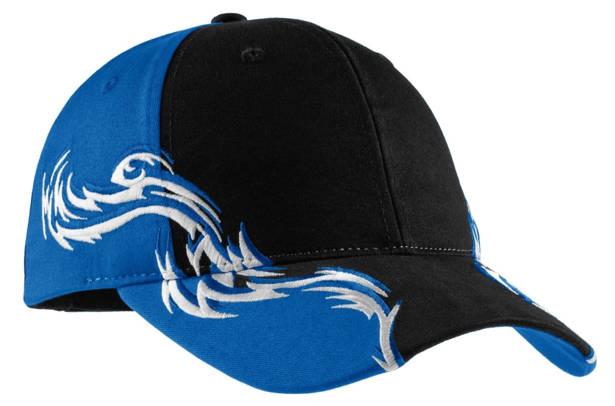 Port AuthorityÂ® Colorblock Racing Cap with Flames. C859 - uslegacypromotions