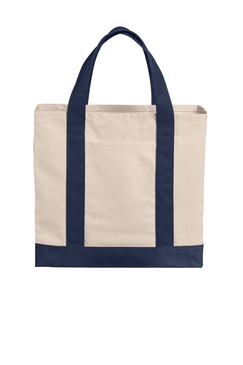 Port AuthorityÂ® Cotton Canvas Two-Tone Tote BG429 - uslegacypromotions