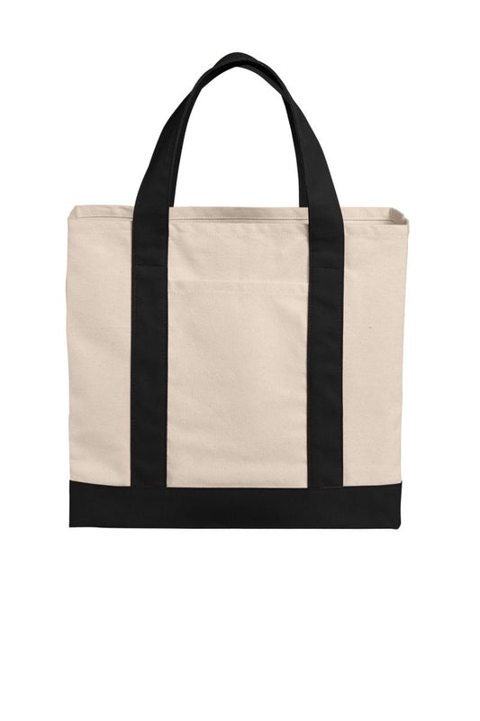 Port AuthorityÂ® Cotton Canvas Two-Tone Tote BG429 - uslegacypromotions