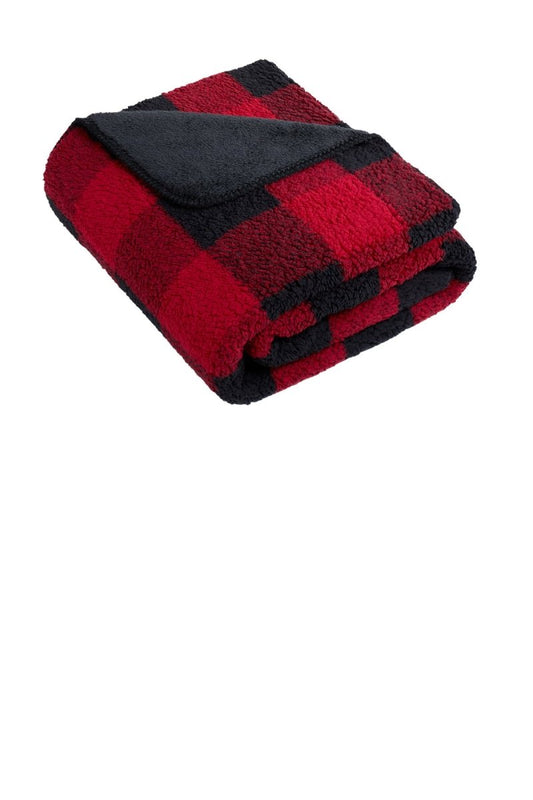 Port AuthorityÂ® Double-Sided Sherpa/Plush Blanket BP48 - uslegacypromotions