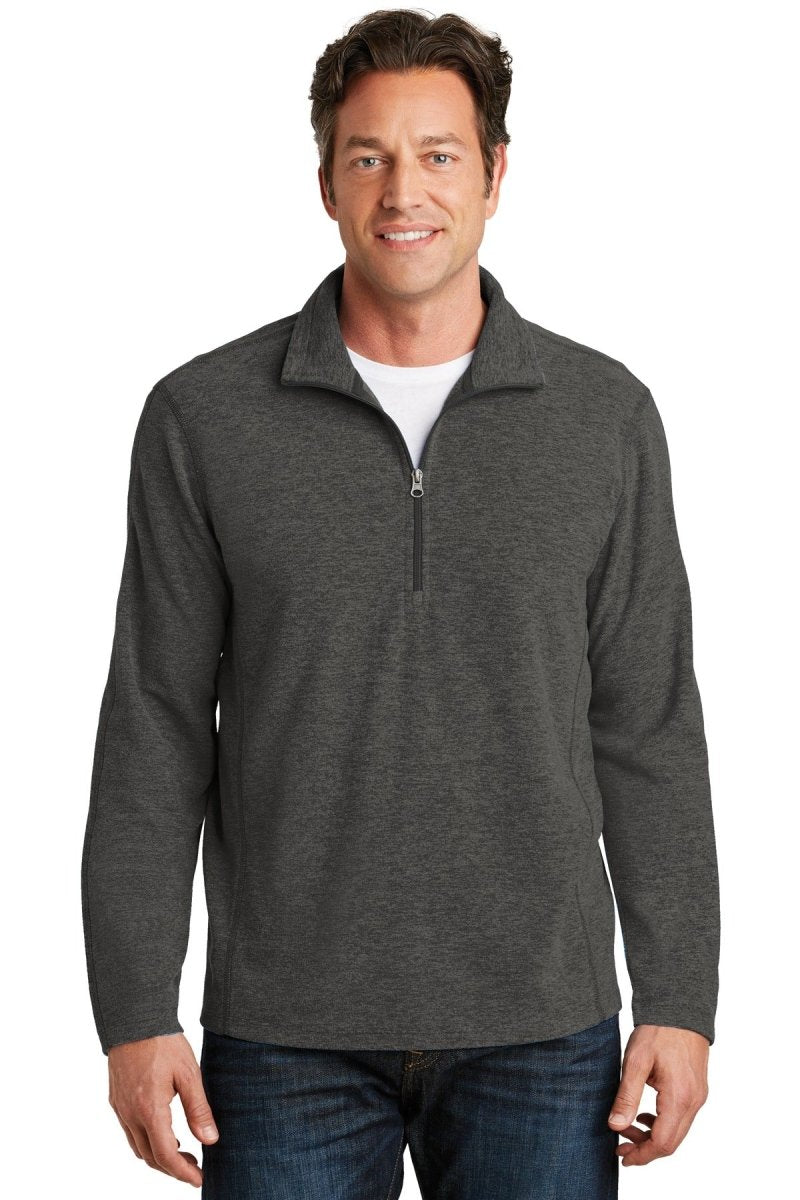 Port AuthorityÂ® Heather Microfleece 1/2-Zip Pullover. F234 - uslegacypromotions