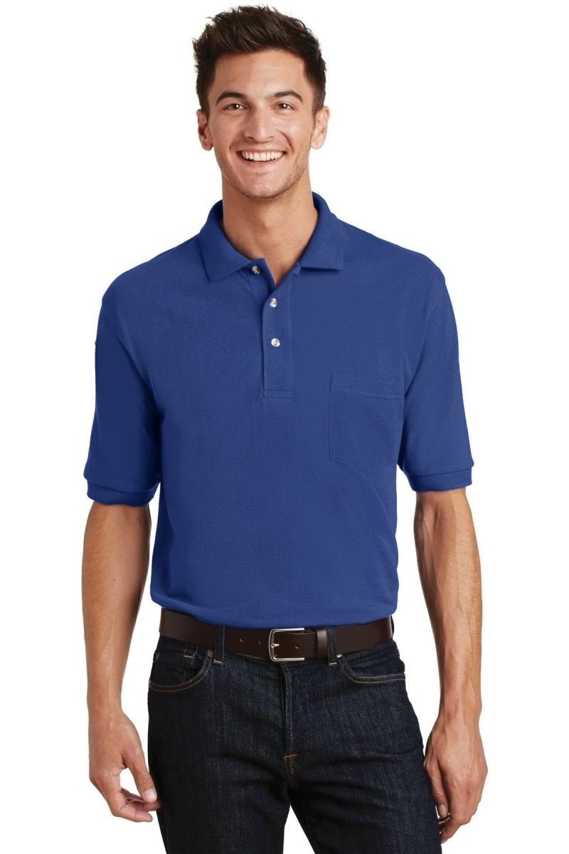 Port AuthorityÂ® Heavyweight Cotton Pique Polo with Pocket. K420P - uslegacypromotions