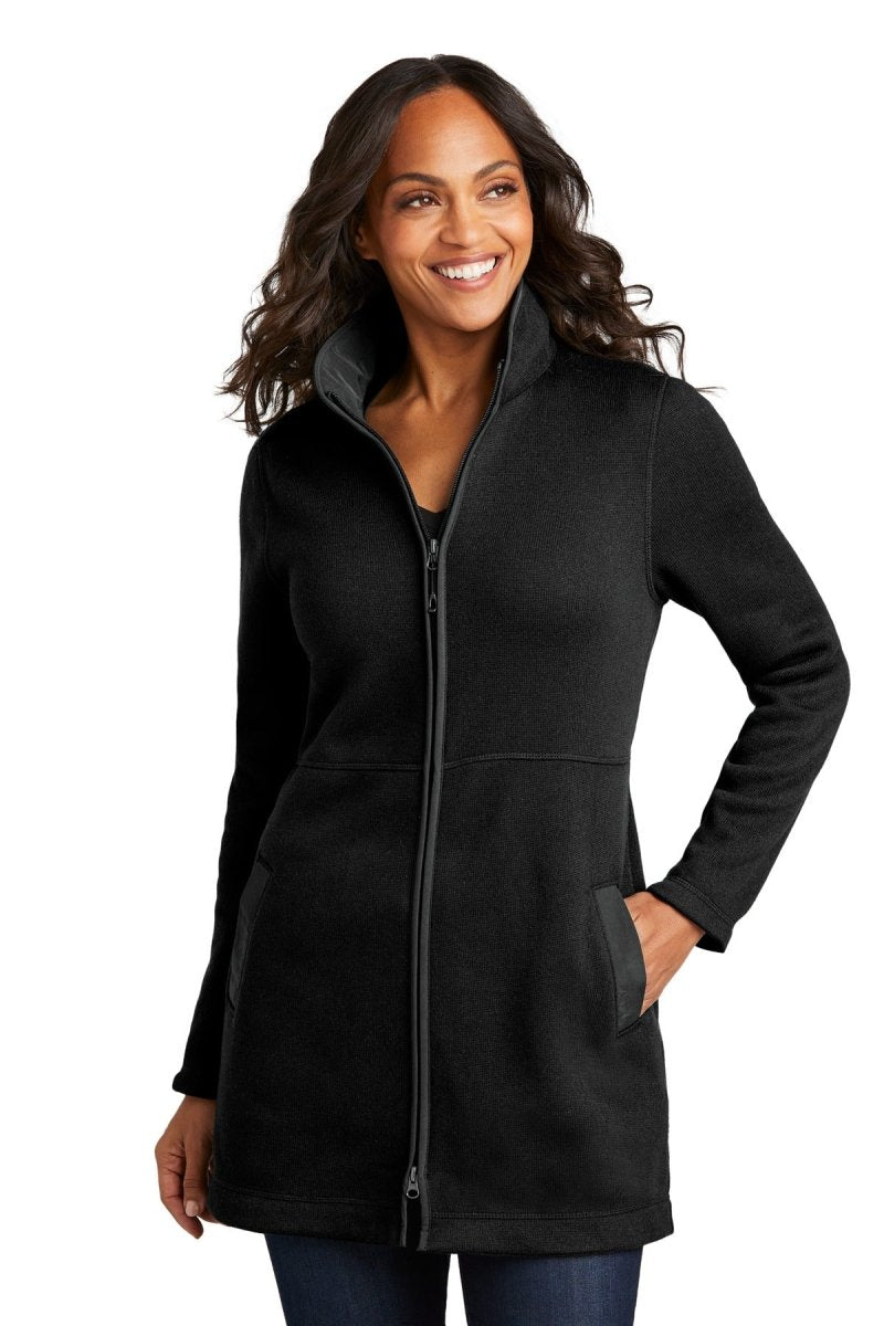 Port AuthorityÂ® Ladies Arc Sweater Fleece Long Jacket L425 - uslegacypromotions