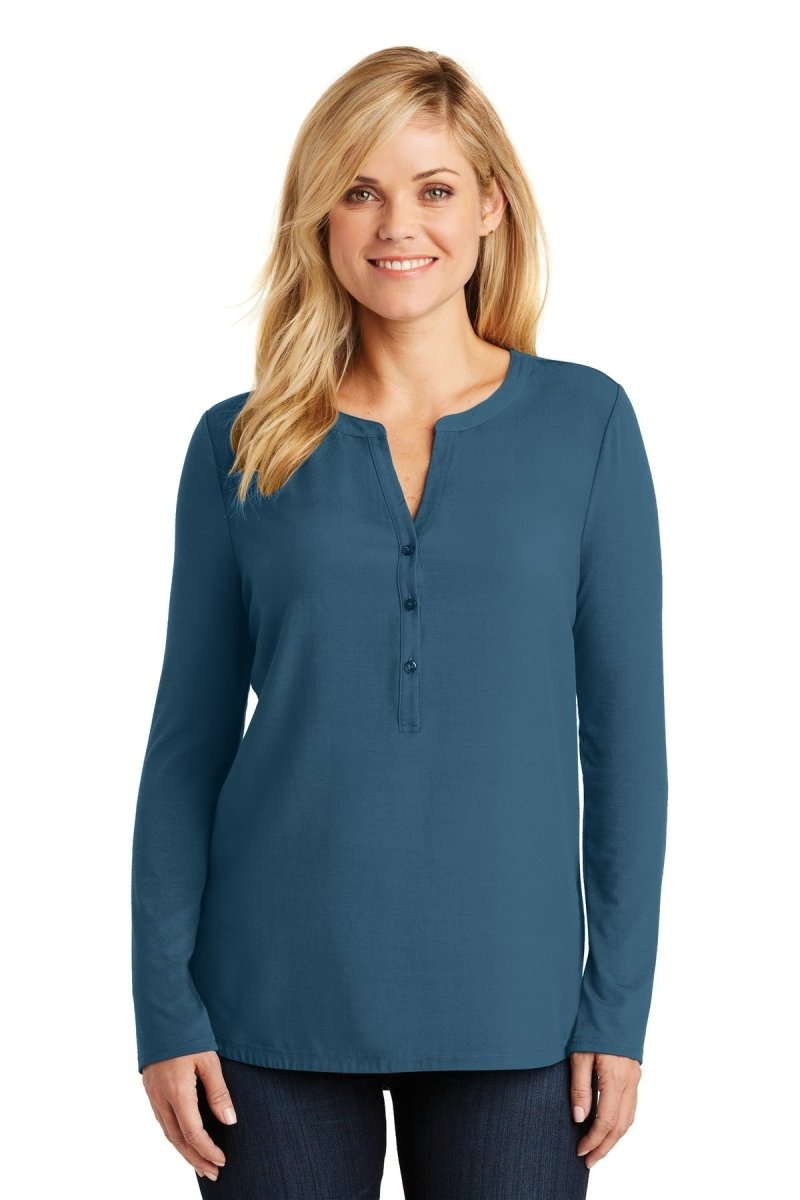 Port AuthorityÂ® Ladies Concept Henley Tunic. LK5432 - uslegacypromotions