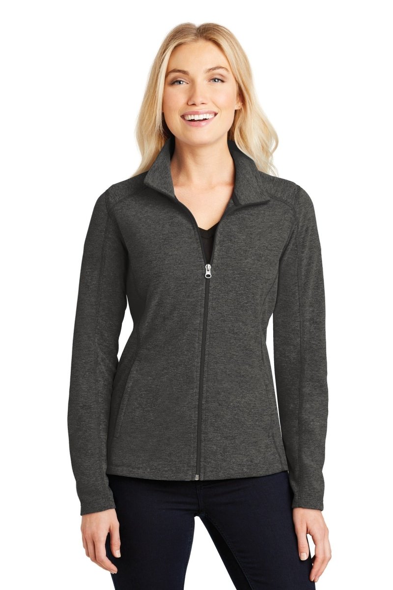 Port AuthorityÂ® Ladies Heather Microfleece Full-Zip Jacket. L235 - uslegacypromotions