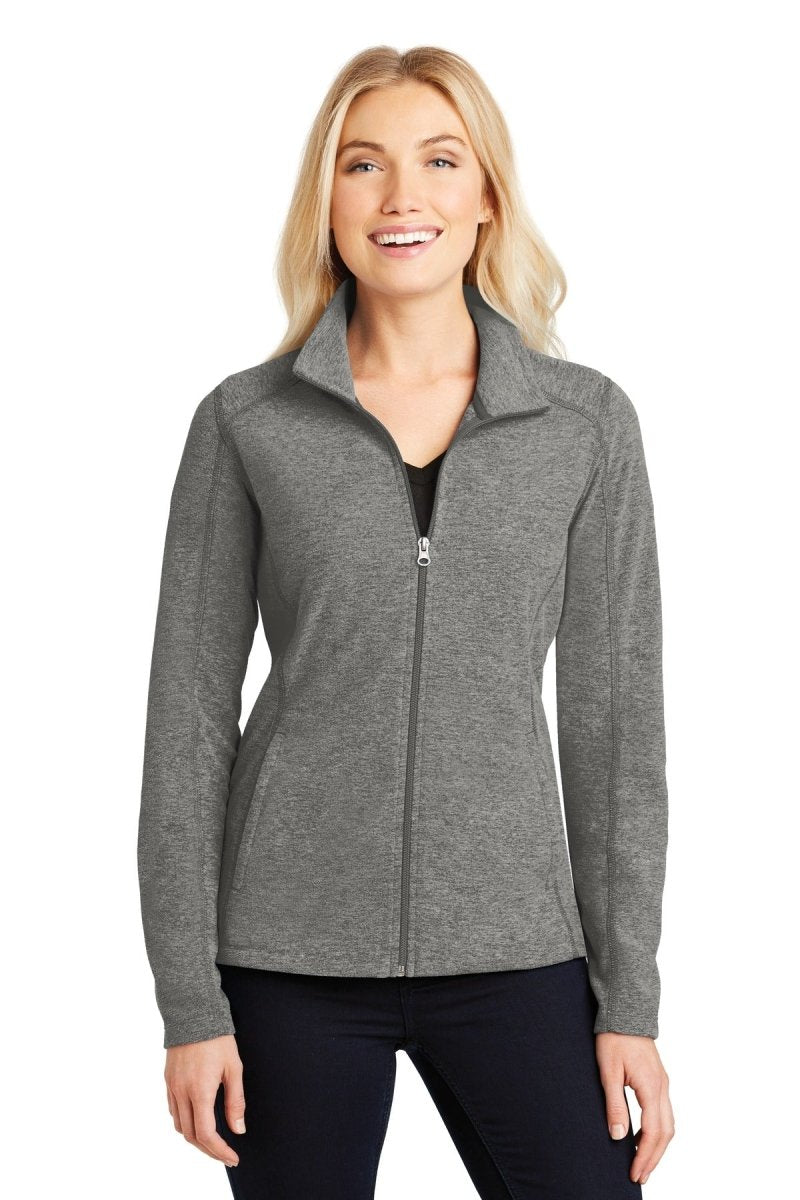 Port AuthorityÂ® Ladies Heather Microfleece Full-Zip Jacket. L235 - uslegacypromotions